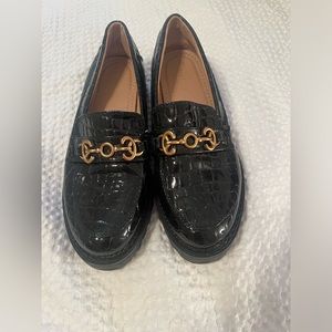 Circus by Sam Edelman Black & Gold Loafers